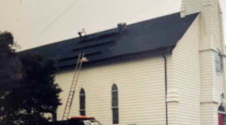 Roofing job photo of a Church from 1986