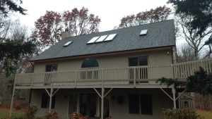 After a new roofing installation in Charlestown, RI