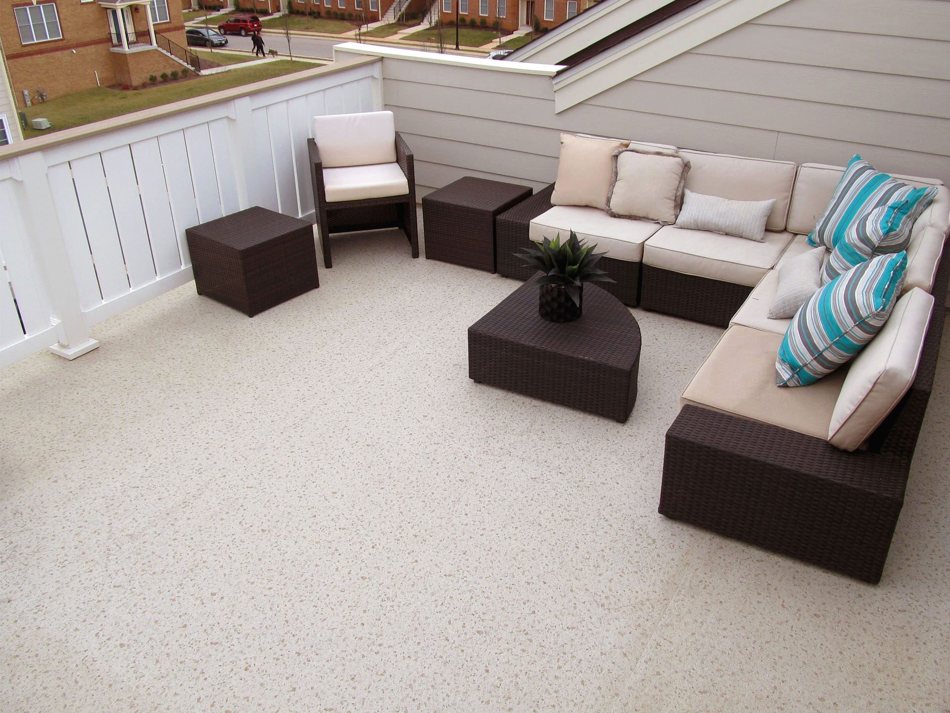 Duradek installation by pawcatuck roofing company