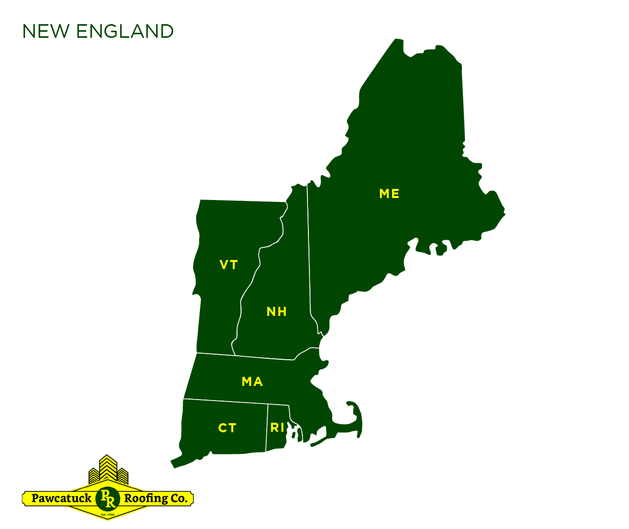 Areas we serve New England