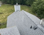 Residential roof replacement and roof vent installation in Stonington, CT by Pawcatuck Roofing Company.